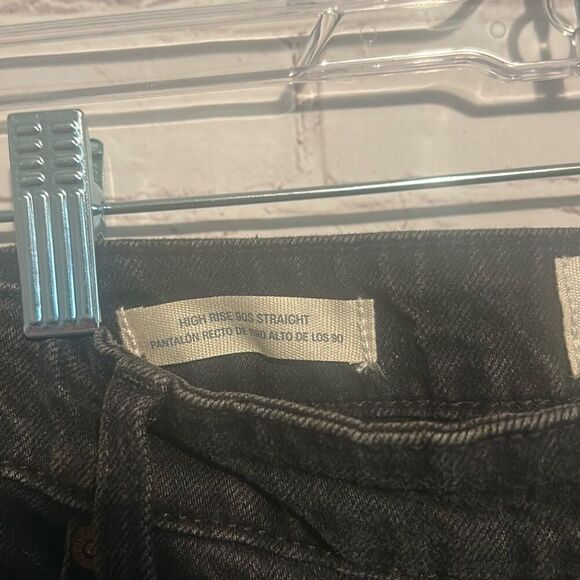 Universal Thread Black Denim '90s Jeans - Size 17 Straight - Picture 5 of 6